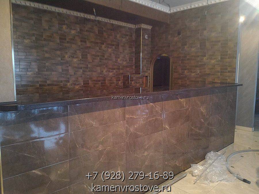 Столешницы для бара из искусственного камня