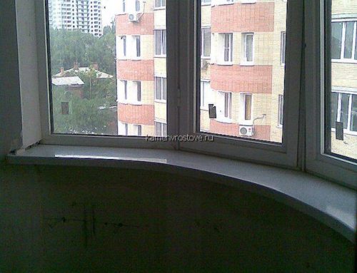 Подоконники из акрилового камня, закругленная форма, белый цвет, для оконных конструкций