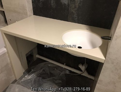 Угловая столешница для ванной